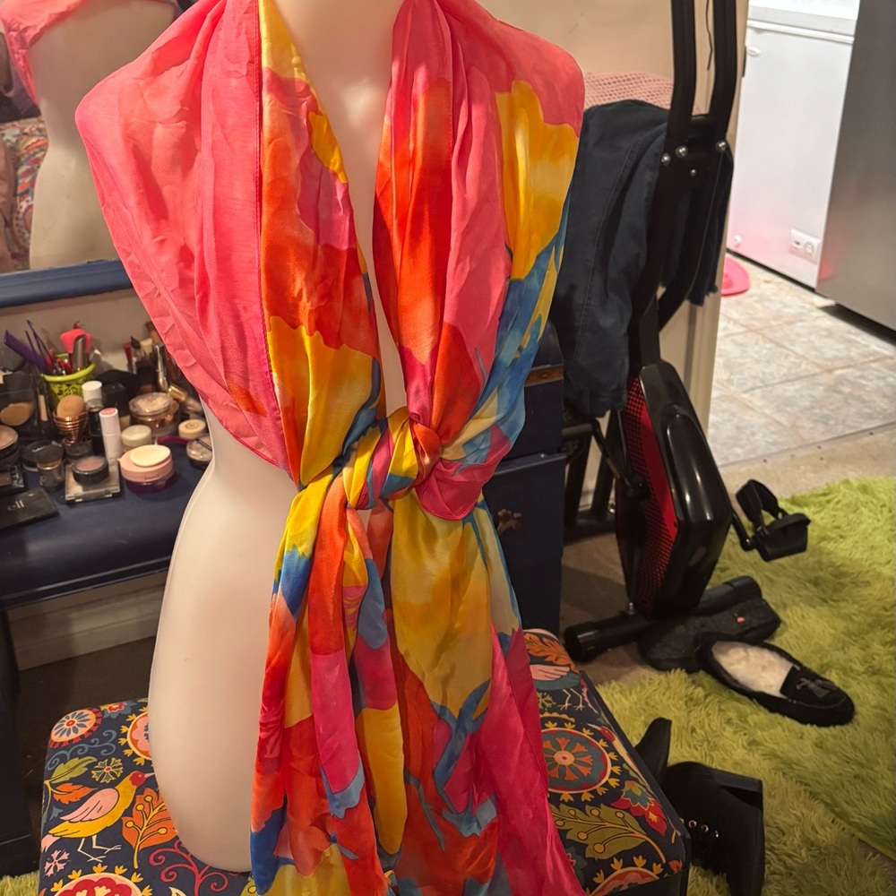 Colorful Floral Women's Scarf
